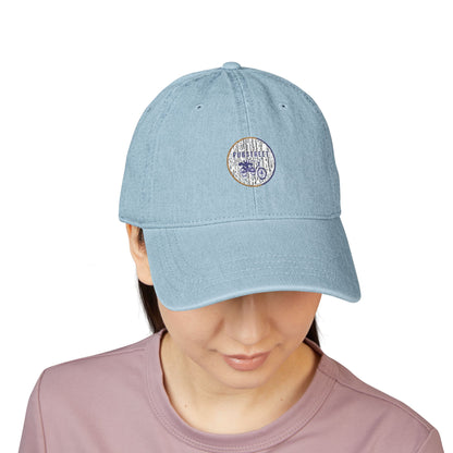 Embroidered Pubstreet Denim Hat - Stylish and Casual Social Cap for Everyday Wear