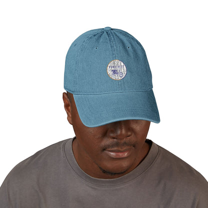 Embroidered Pubstreet Denim Hat - Stylish and Casual Social Cap for Everyday Wear