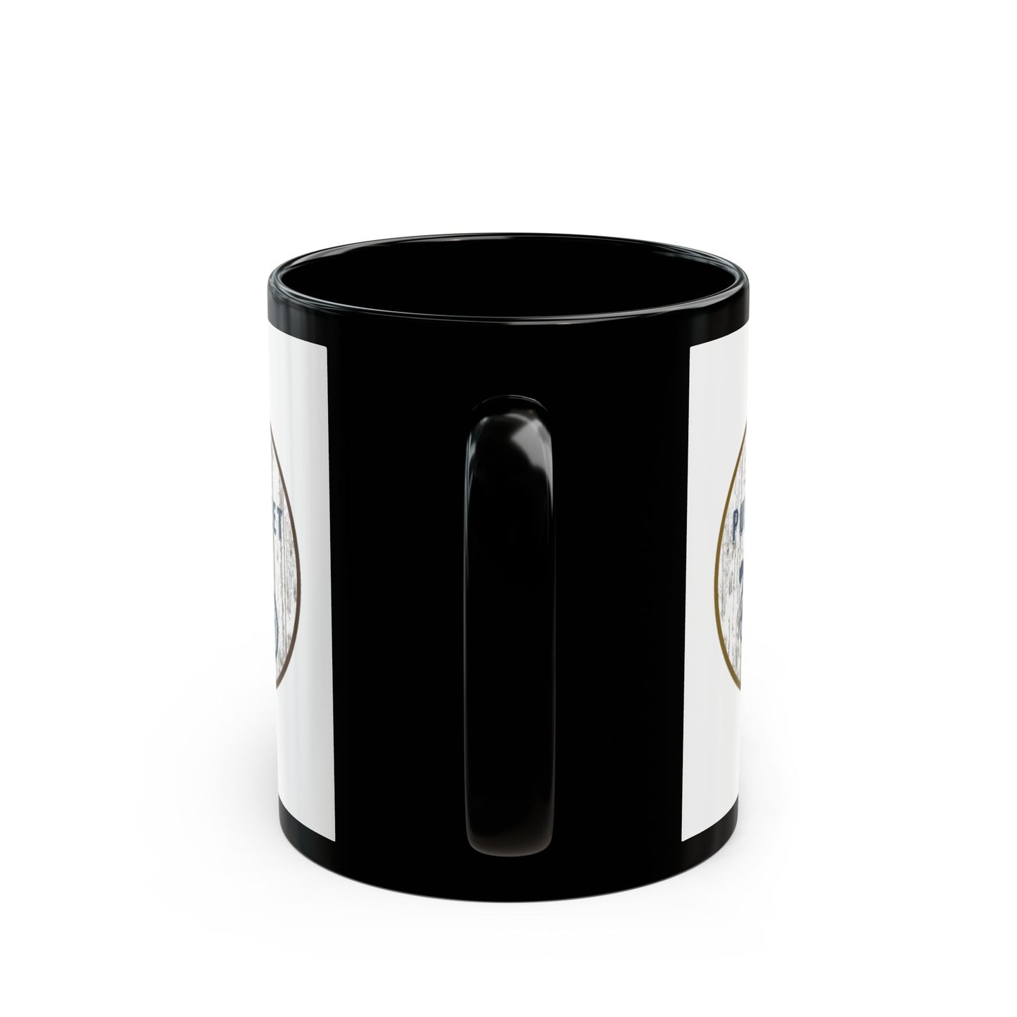 Pubstreet Black Mug - Double Sided Classic Logo