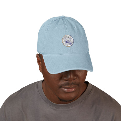 Embroidered Pubstreet Denim Hat - Stylish and Casual Social Cap for Everyday Wear