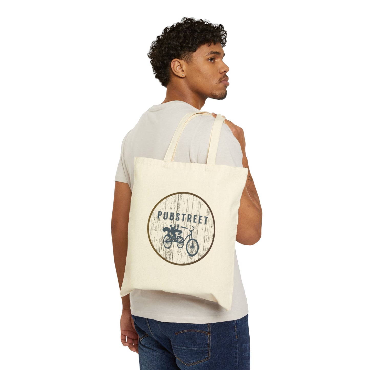 Pubstreet Cotton Canvas Tote Bag - Eco-Friendly Shopping & Everyday Use