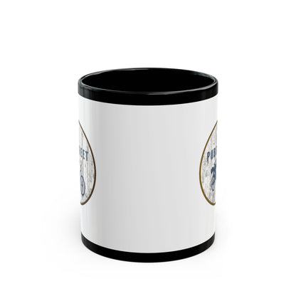 Pubstreet Black Mug - Double Sided Classic Logo