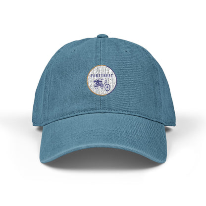 Embroidered Pubstreet Denim Hat - Stylish and Casual Social Cap for Everyday Wear