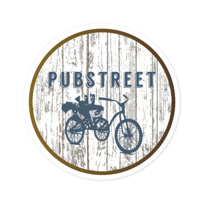 Pubstreet Round Stickers for Indoor & Outdoor Use | Fun Decor & Personalization
